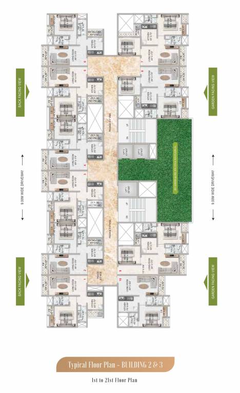  central park Building 3 Cluster Plan