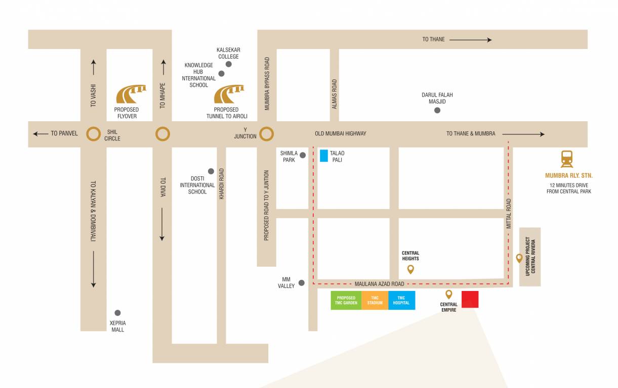  central park Location Plan