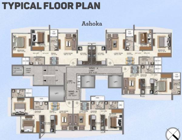  roots Ashoka A Wing Cluster Plan