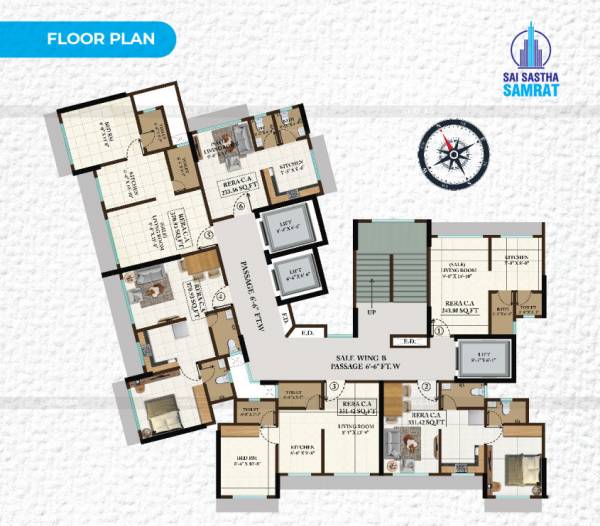  sai-sastha-samrat Wing A & Wing B Cluster Plan