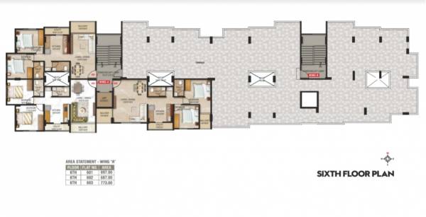  sai-krupa-residency Wing A Cluster Plan
