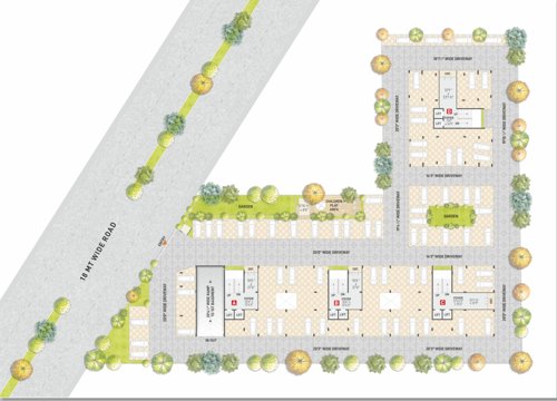  sahjanand-swarg Tower A Cluster Plan For Ground Floor