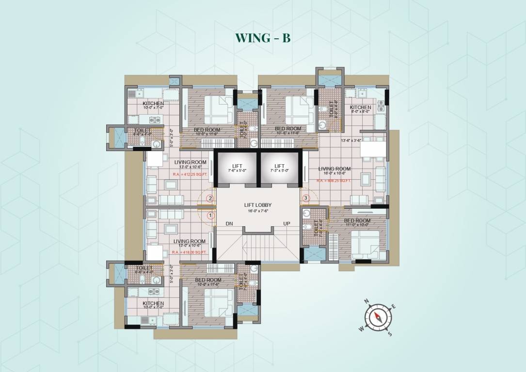  emerald Wing A B Cluster Plan
