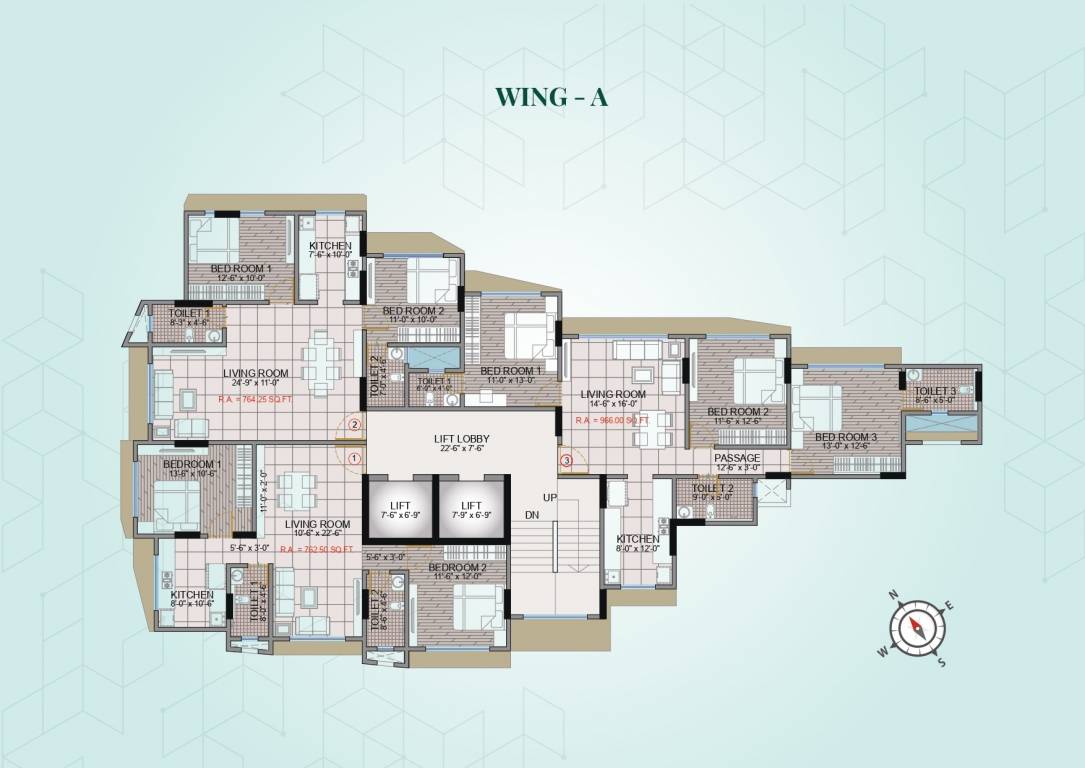  emerald Wing A B Cluster Plan