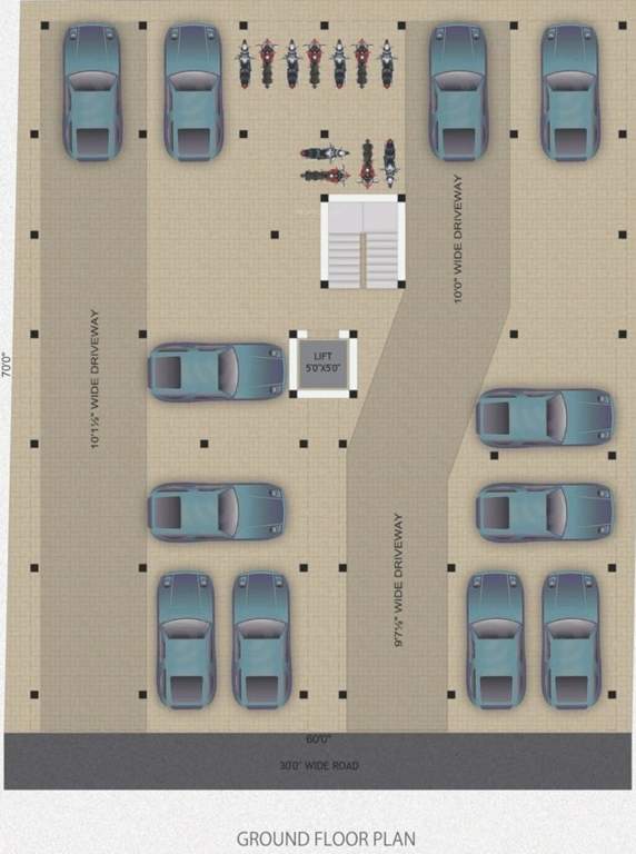  sv flats Green SV Flats Cluster Plan for ground Floor