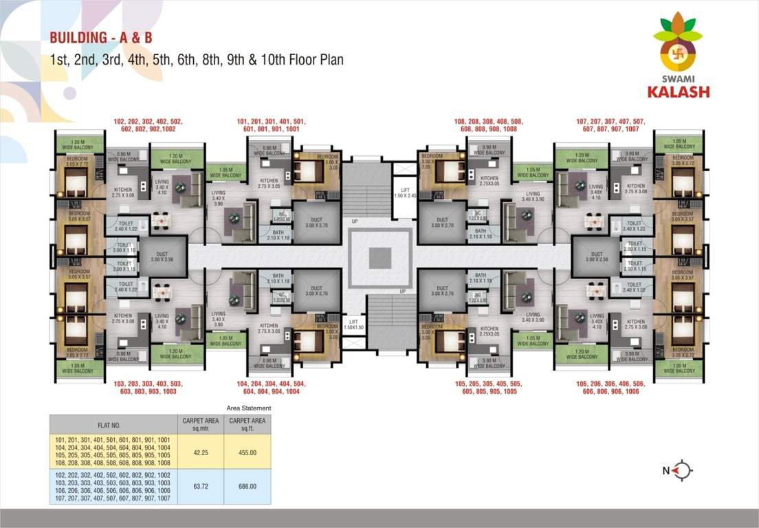  swami kalash B Cluster Plan