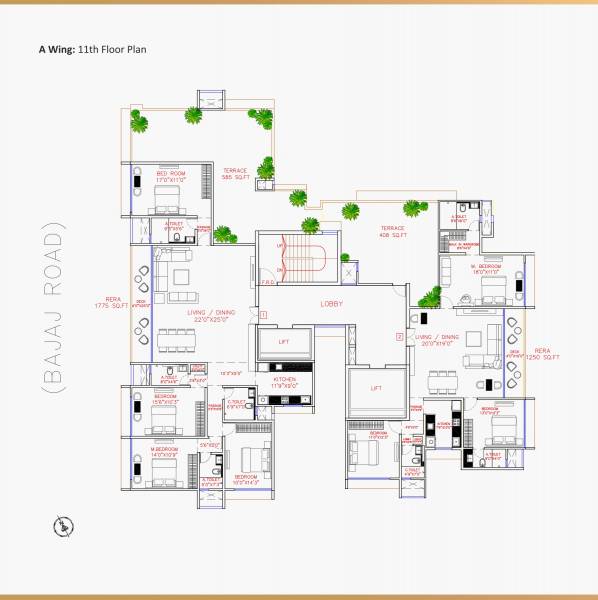  anand-bhawan Wing A Cluster Plan