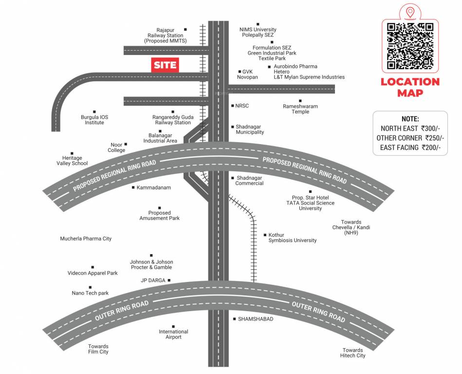  prestige county Location Plan