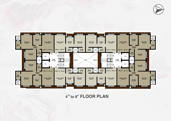  om-gautam-residency Wing A Cluster Plan