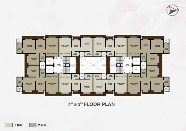  om-gautam-residency Wing B Cluster Plan