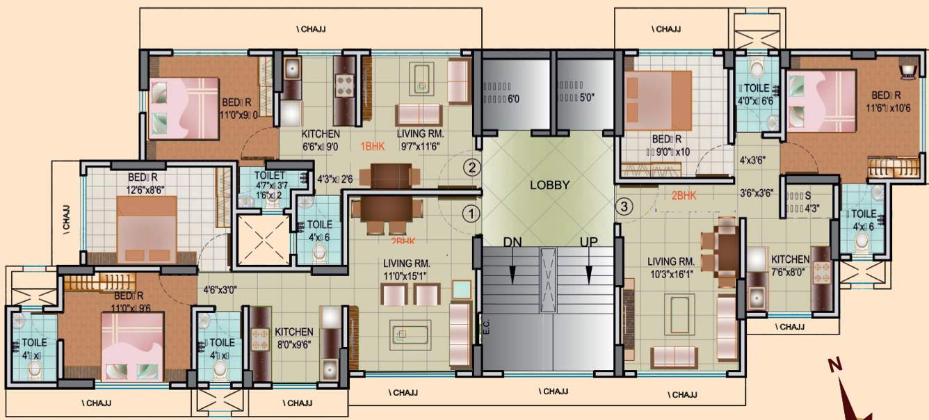  nikunj vihar chsl Nikunj Vihar Cooperative Housing Society Limited Typical Cluster Plan