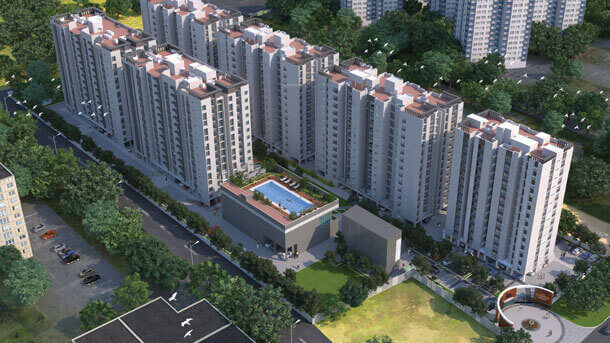 Elevation kharadi pune phase i tower 1 to 4 Elevation