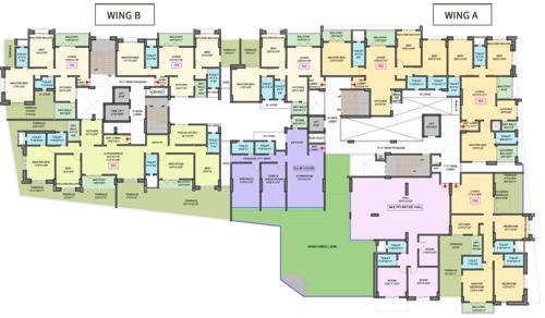  ishanand Ishanand Building Wing A And Wing B  Cluster Plan for 1st Floor