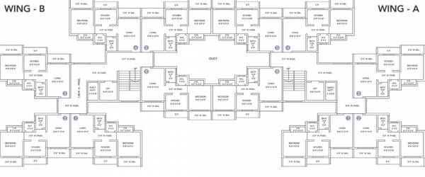  padamavati-royal-phase-1 Bldg - 4 Cluster Plan Typical Floor Plan