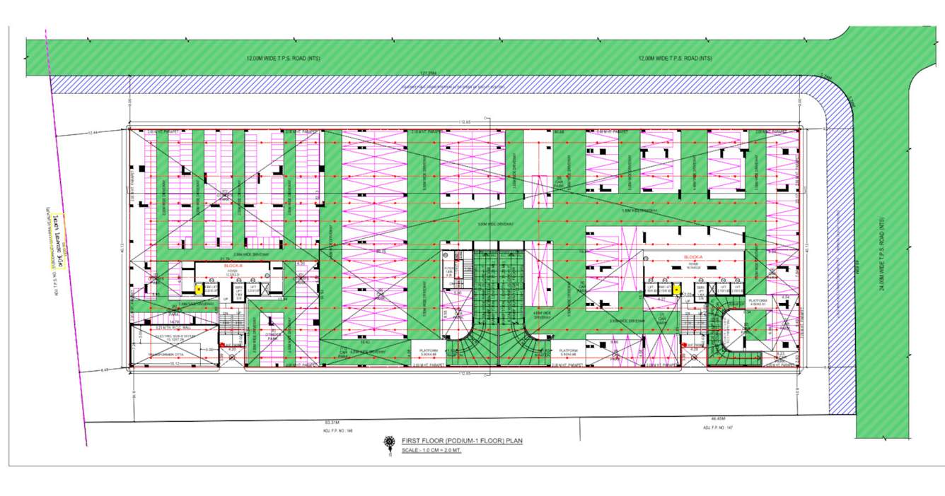  the kimana towers Block A & B Cluster Plan for 1st Floor