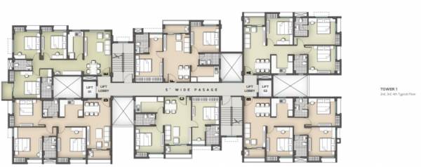  elitairre Block - A Cluster Plan from 2nd to 4th Floor