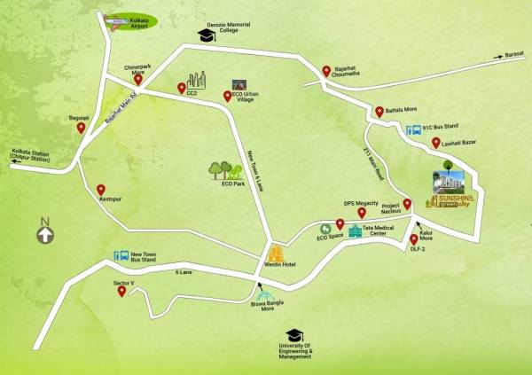  sun-shine-green-city Location Plan
