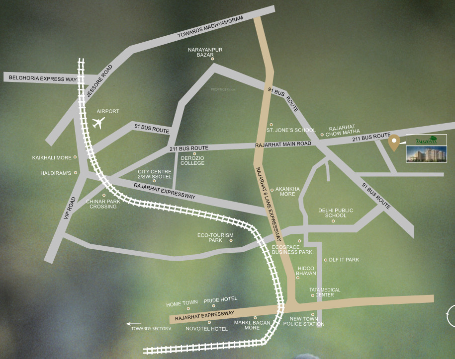  the amazonia Location Plan