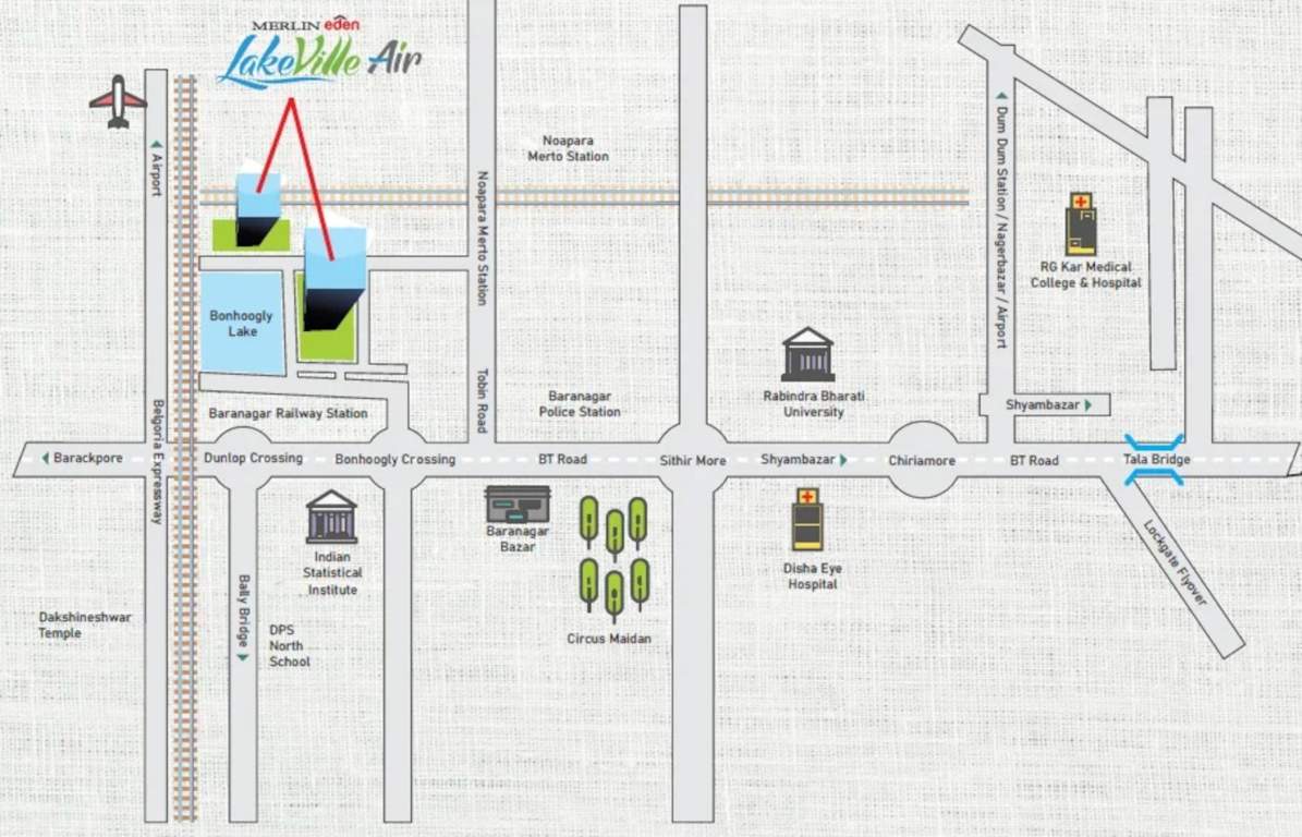  eden lake ville air Location Plan