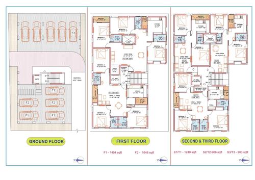  blossom Blossom Cluster Plan From Ground to 4th Floor