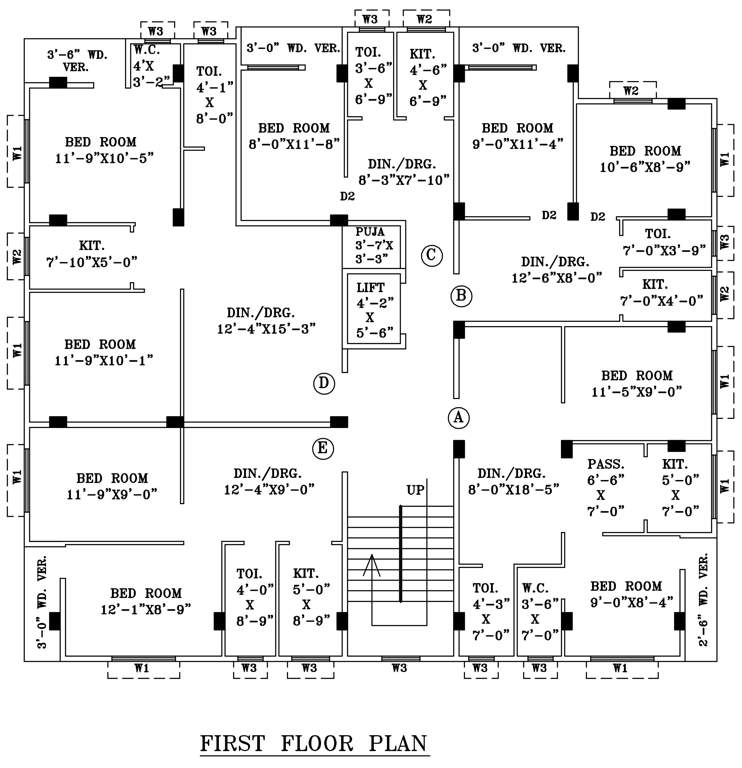  tower Dream Tower Cluster Plan for 1st Floor