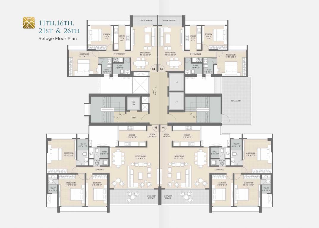  altura Altura Cluster Plan for Typical Floor