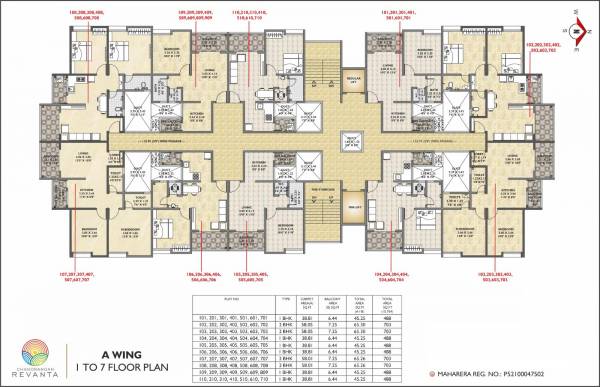  revanta Wing A Cluster Plan