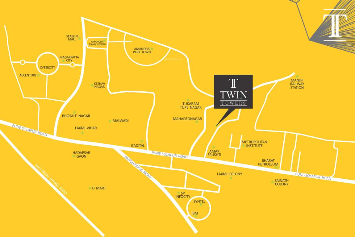  twin towers phase ii Location Plan