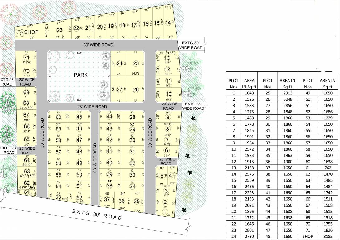  sai jailakshmi garden Layout Plan