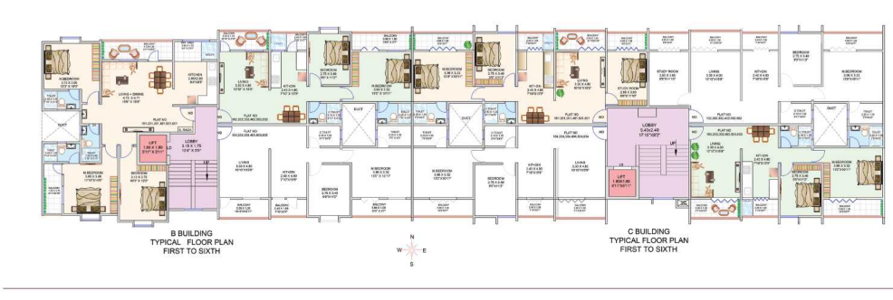  kk mangalam emerald Building A Cluster Plan
