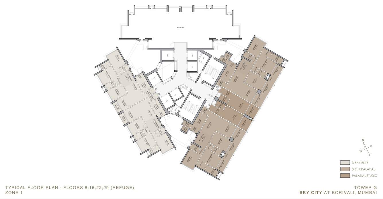  sky city tower g Tower G Cluster Plan Fir 8th, 15th, 22nd, 29th Floor