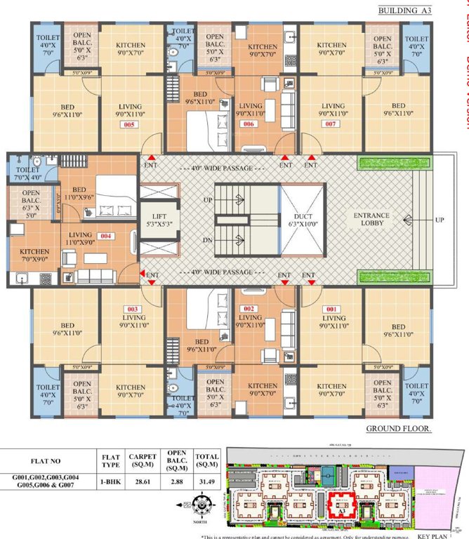 akshar A3 Cluster Plan for ground Floor