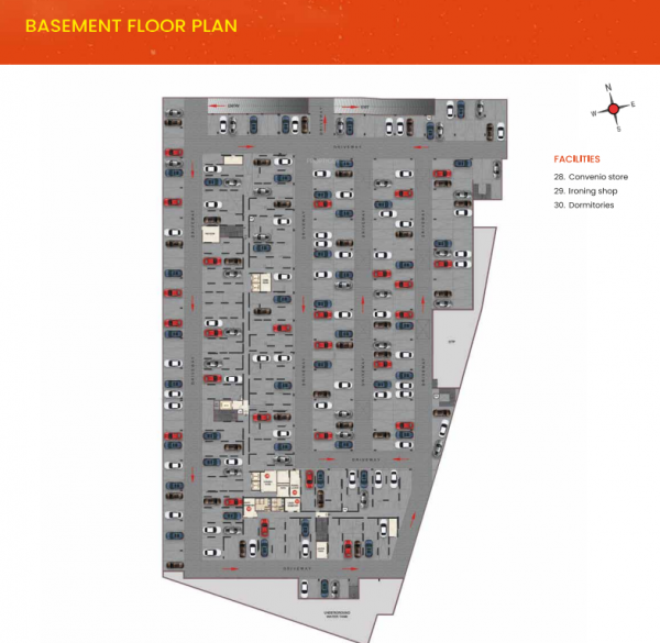  casagrand-meridian Tower 1 Basement Cluster Plan