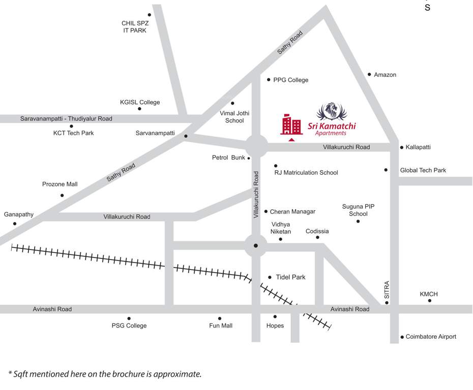  sri kamatchi apartments Location Plan