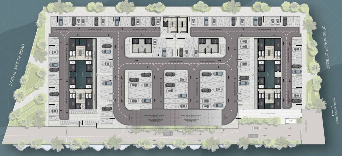 zaiden Zaiden Wing A B C Cluster Plan For Ground Floor