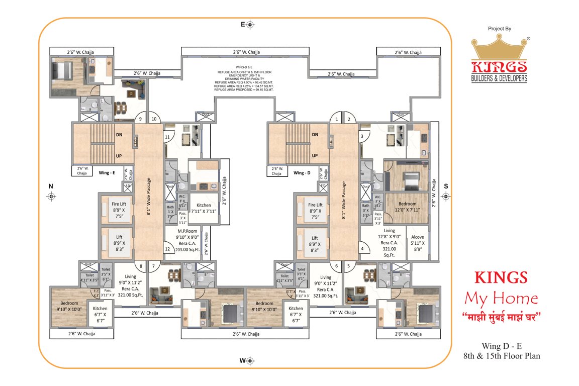  my homes Building No 2 Vishnu Cluster Plan