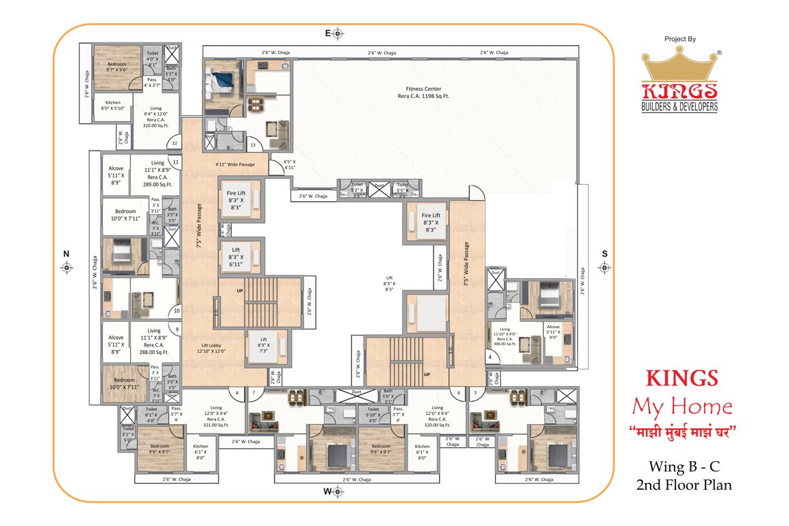  my homes Building No 2 Vishnu Cluster Plan