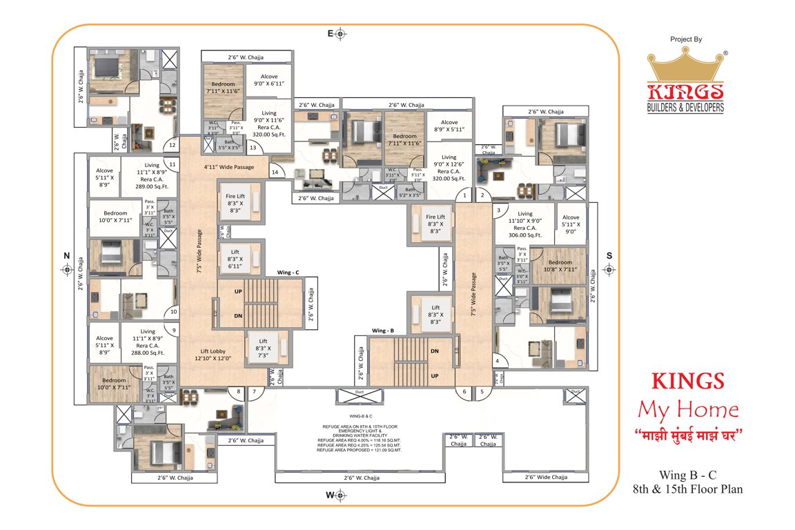  my homes Building No 2 Vishnu Cluster Plan