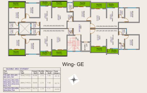  15-m-street Building A Cluster Plan