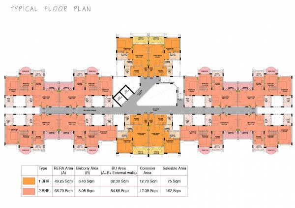  ikigai-goa-by-prescon Cluster Plan For Typical Floor