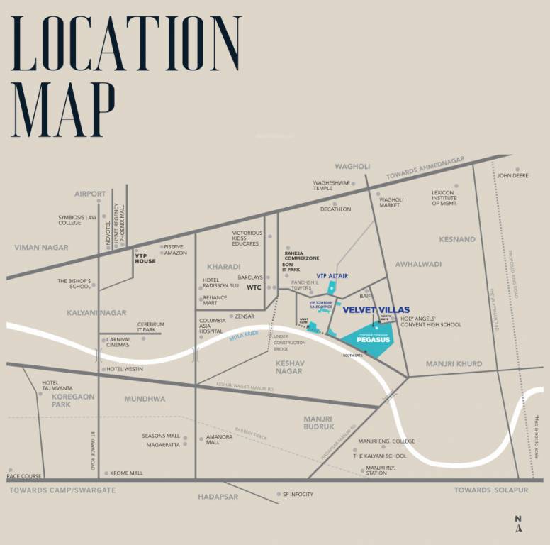 velvet villas Location Plan