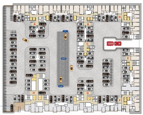  splendora-c-and-e-wing Wing C & E Cluster Plan for 1st Floor
