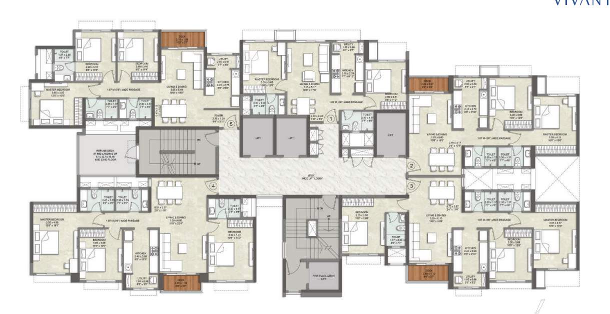  vivant Wing B Cluster Plan