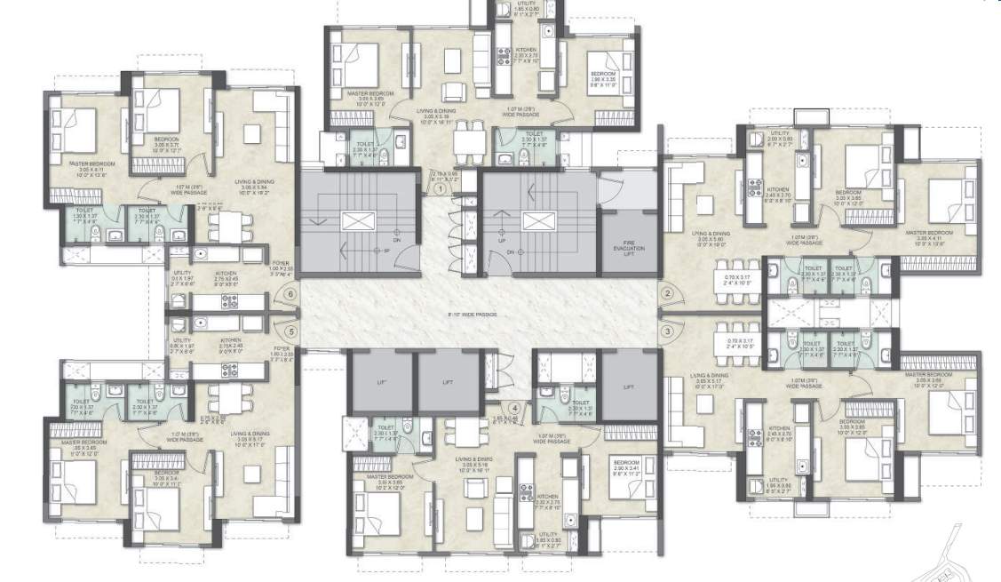  vivant Wing E Cluster Plan
