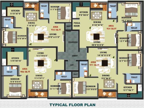  residency Supreme Residency Cluster Plan from 1st to 3rd Floor