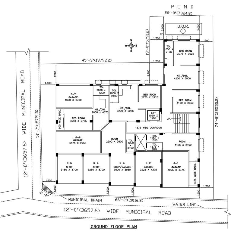  akash ganga Akash Ganga Cluster Plan for ground Floor