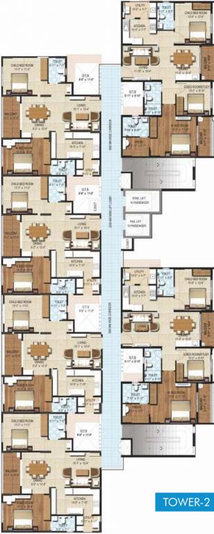  waterscape Tower 2 Typical Cluster Plan