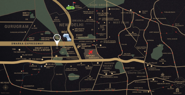 Location Plan m3m-crown Location Plan