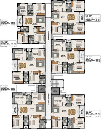 Ishana Cluster Plan From 1st To 4th Floor ishana Ishana Cluster Plan From 1st To 4th Floor