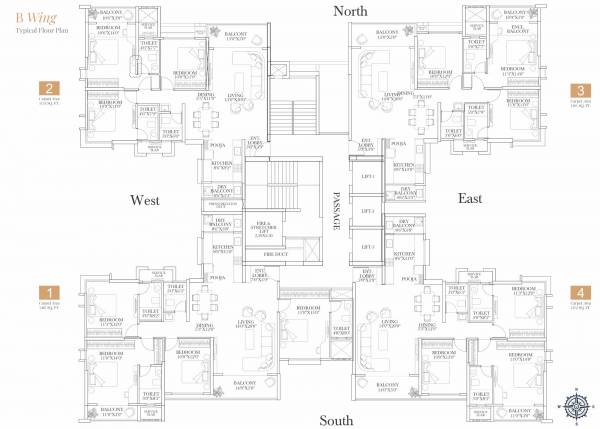  infinity-avana B Wing Cluster Plan